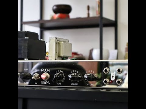 RUBY AMPS WHITE 5E3 CHASSIS GUITAR AMPLIFIER image 9