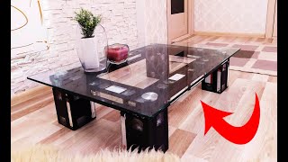 home decorating ideas/How Make Table with Old VHS Tapes / VHS Tape Hack /