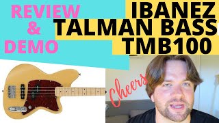 Video thumbnail for Ibanez TMB100 Talman Bass - Review & Demo by cheers.com.au