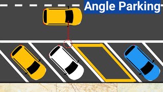 Angle Parking/How to Park at 45 degrees: Parking tips #parking #drivingtips #carparking