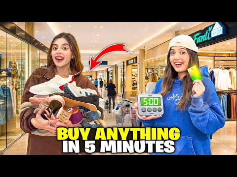 Buy Anything in 5 Minutes Challenge🤑🤩|Kitny Lakh Ka Bill Ban Gaya??😱😰|Sistrology