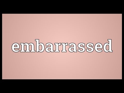 Embarrassed Meaning