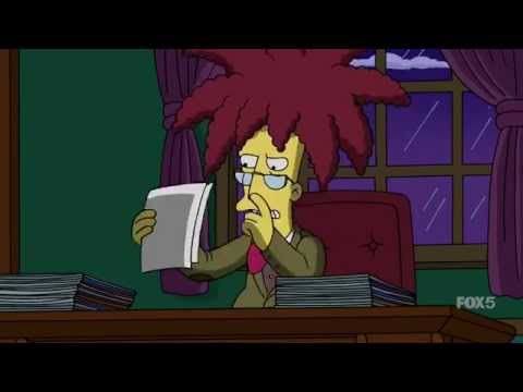 Sideshow Bob teaches literature at Springfield University