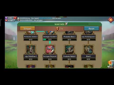 Tips mengatur talent untuk war mix dan rally trap 🥰🥰🥰