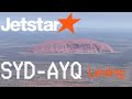 Jetstar JQ 660 Landing In Uluru Ayers Rock SYD AYQ Airbus A320 200 VH YXQ