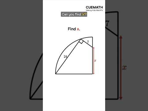 Math puzzle — find x