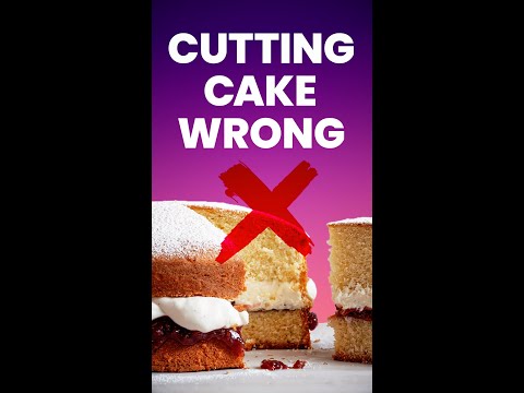 The scientific way to cut a cake #shorts