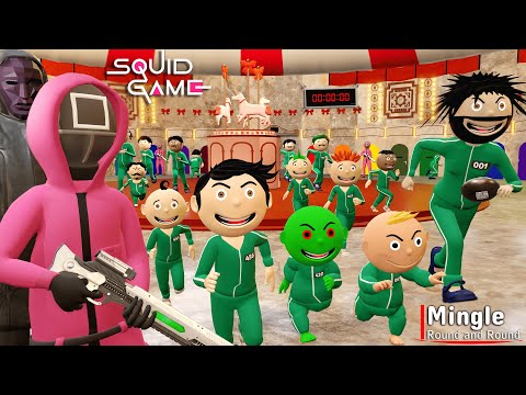 Bittu Sittu in Squid Game Part 6 | Mingle Game Song | Round and Round | Squid Game: Season 3