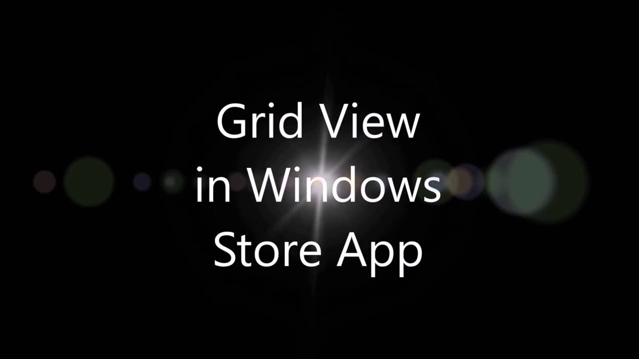 Grid View in Windows Store App