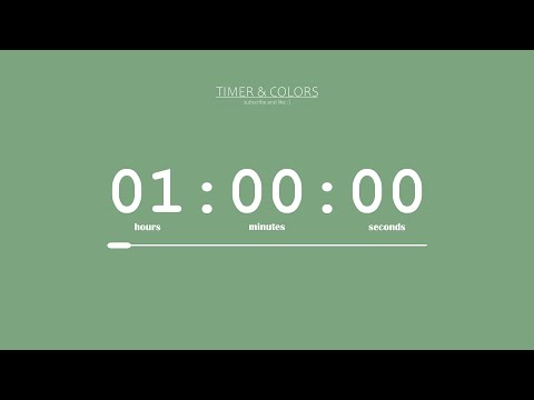 💚 1 Hour Timer | Sweet Green 🌿| Countdown | Full Screen Best Aesthetic Study Timer