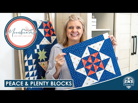 LIVE: Peace & Plenty Blocks for Moonbeams Charity Quilt Part 3! - Behind the Seams