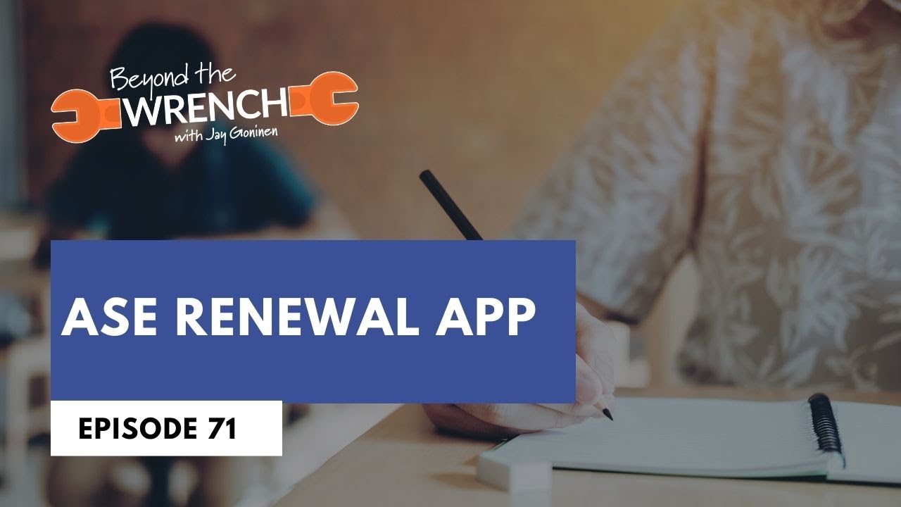 ASE Renewal App ft. Kevin Lekas