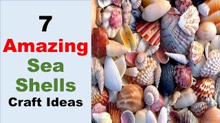 7 Amazing Sea Shell Craft Ideas | Reuse Sea shells | Craft Stack
