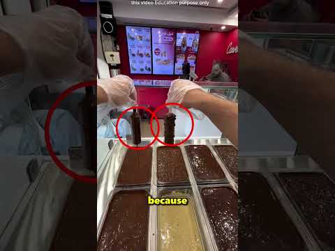 In This Ice Cream Shop They Sell Chocolate Covered Ice Cream 🤩🍫