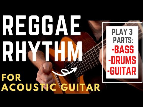 Learn to Play a Reggae Beat for Acoustic Guitar - Fingerstyle Tutorial w/ tabs