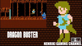 Dragon Buster (FC · Famicom) video game port | full game completion session (included both endings)🎮