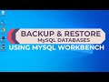 Backup And Restore MySQL Databases Using MySQL Workbench 2022