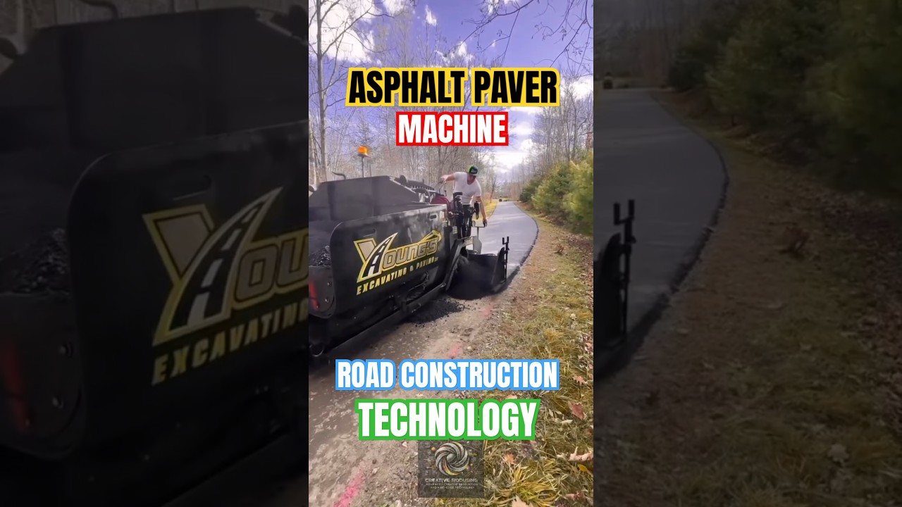 Road Construction Process: How an Asphalt Paver Works!