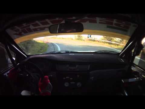 Camera car 2°Rally val Tidone 2014 Ghezzi - Benenti Mitsubishi Evo IX N4 P.S.6