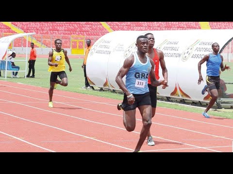 Frank Mensah wins Men’s 200m Prelims Heat 7. 1st GAA Open Championship. KUMASI 2022.