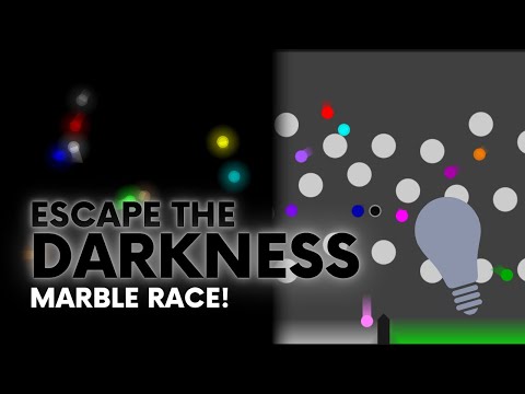 Escape the Darkness - Survival Algodoo Marble Race