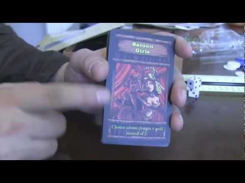 Unboxing and component review for the 'Boomtown' board game.