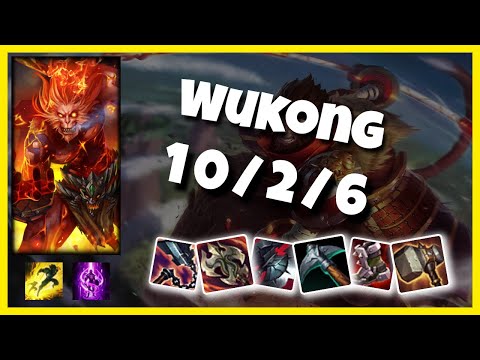 Wukong vs Garen EU Challenger TOP (10/2/6) - v10.25