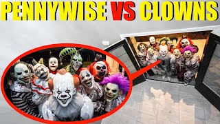 PENNYWISE VS CLOWN ARMY AT OUR HOUSE! (THE ULTIMATE BATTLE)