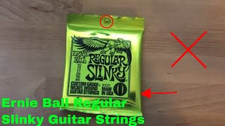 Video thumbnail for ✅  How To Use Ernie Ball Regular Slinky Guitar Strings Review by The Stuff I Use Channel