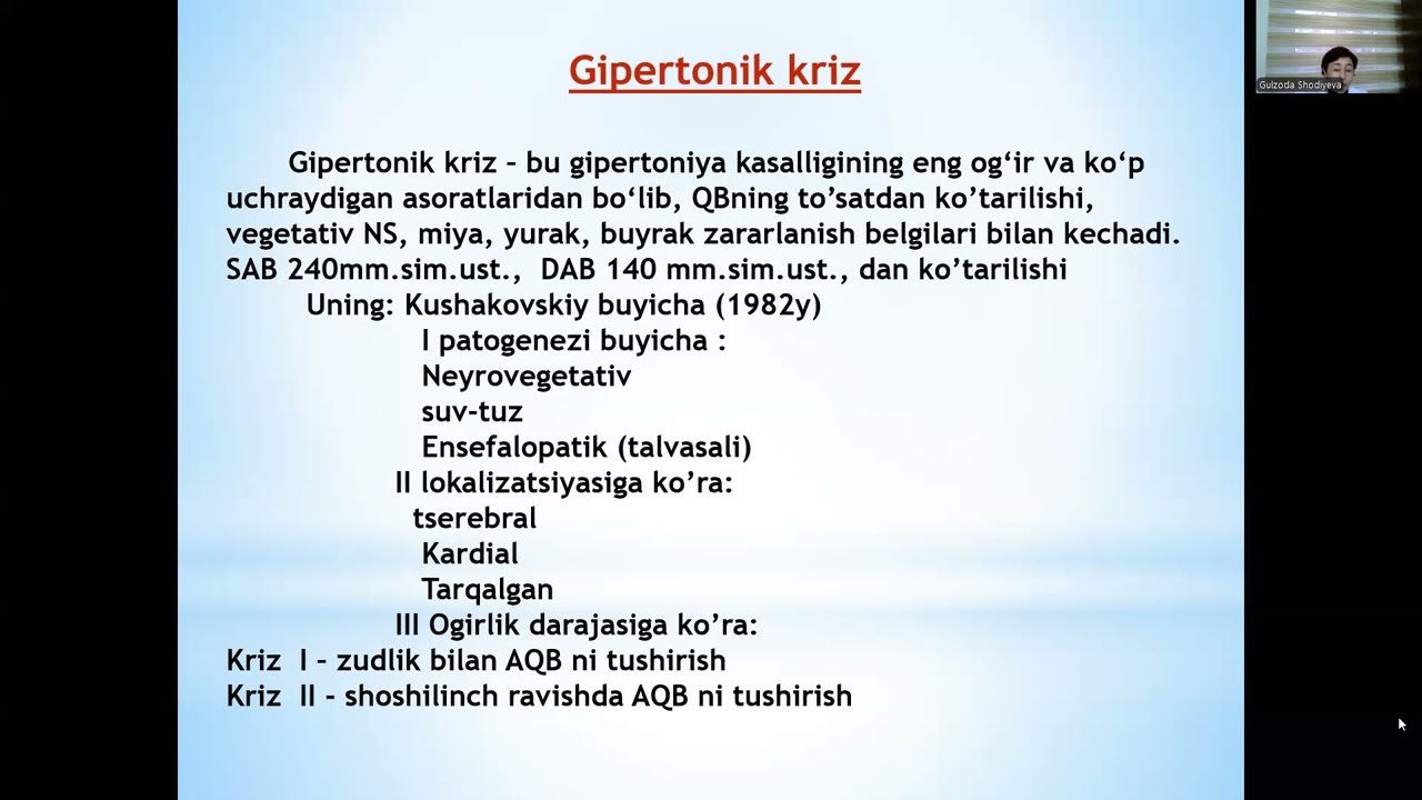 terial gipertenziyada differensial tashxislash