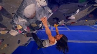Linda Joined Us And She Found a V7 To Battle This Bouldering Session! by Eric Karlsson Bouldering
