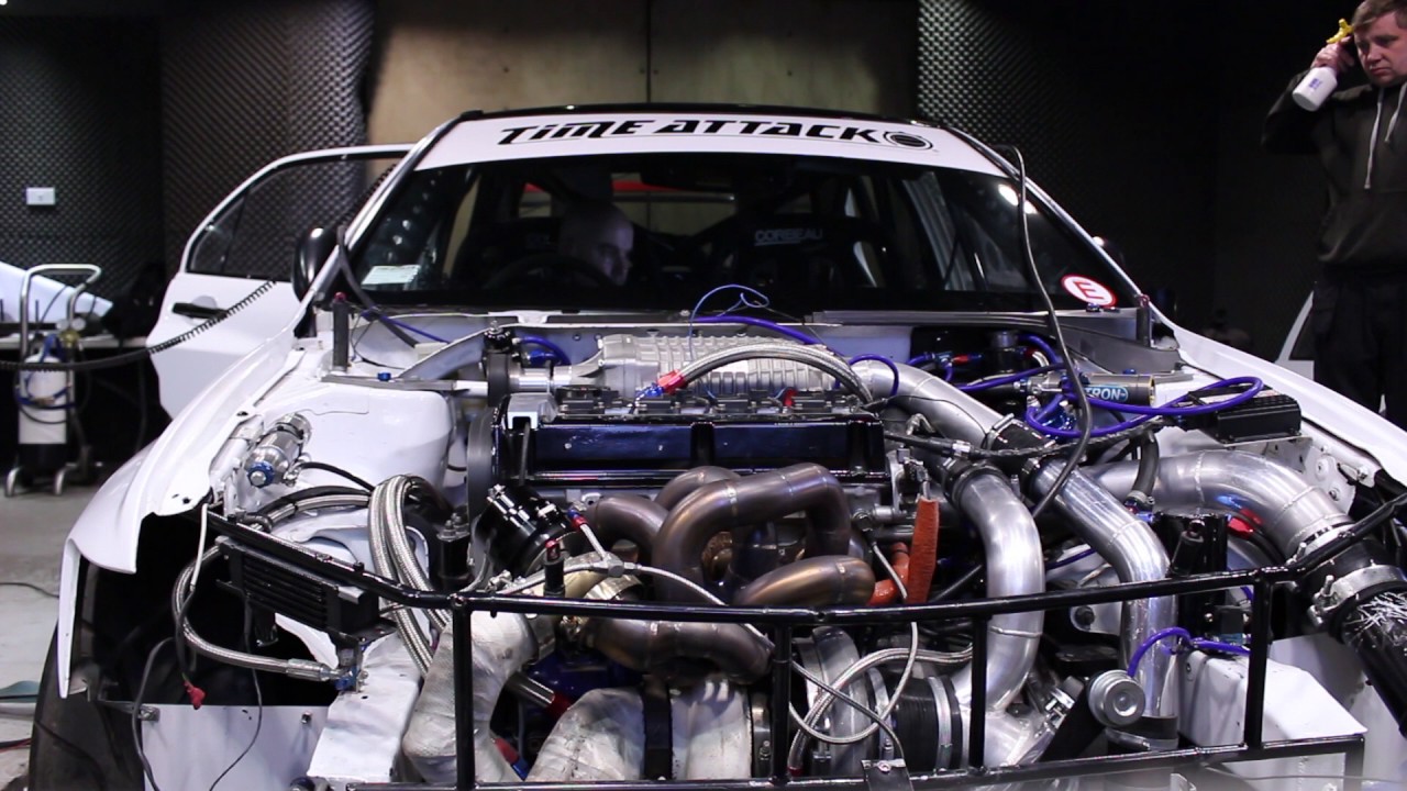 Rossco Howie's Twin Charged Evo Rolling Road