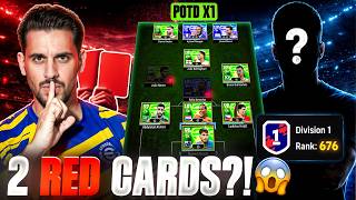 I WON WITH 2 RED CARDS?! 😱 FULL POTD TEAM vs TOP 600 PLAYER 💀 eFootball 2026
