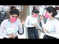 Janhvi Kapoor Sister Khushi Kapoor Post Gym Session Wear White Transparent Top Leggings Pink Mask