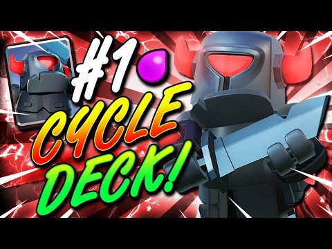 #1 BEST FAST CYCLE DECK IN CLASH  ROYALE!! 2.6 MINI PEKKA CYCLE!! - Best Cycle Deck