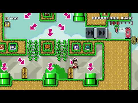 Road is a Lottery-Red Coin Remix by PamelaBear - Super Mario Maker - No Commentary 1bo