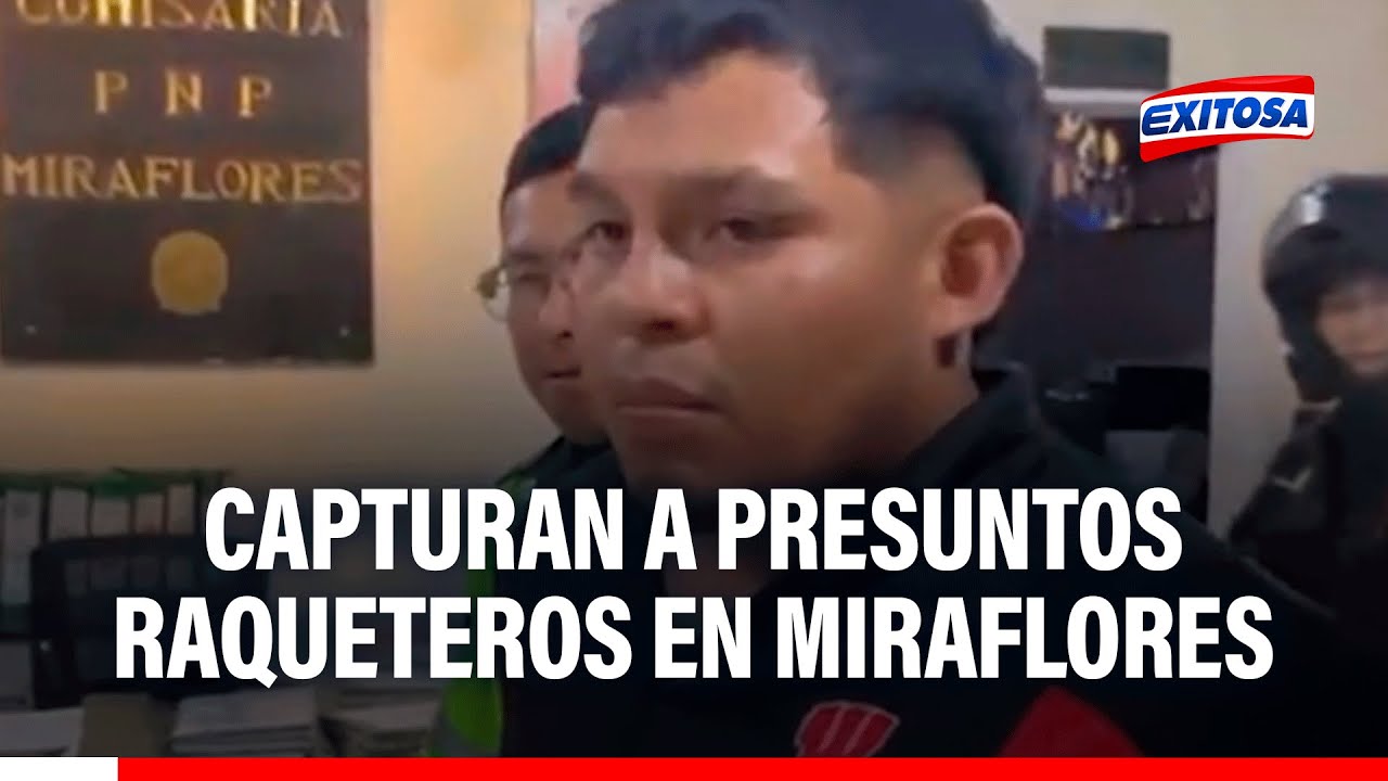 🔴🔵 Miraflores: Capturan a presuntos raqueteros que habían asaltado a personas en el malecón Cisneros