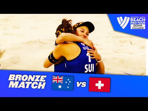 Clancy/Mariafe vs. Hüberli/Brunner - Bronze Highlights of Doha 2022 #BeachProTour