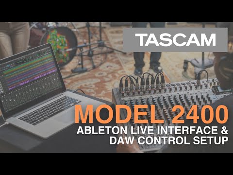 Model 2400 Ableton Live Interface and DAW Control Setup
