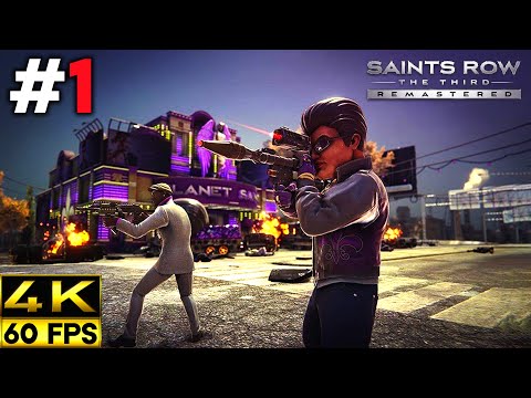 Saints Row 3 Remastered Gameplay Walkthrough | Part 1 (4K 60FPS)