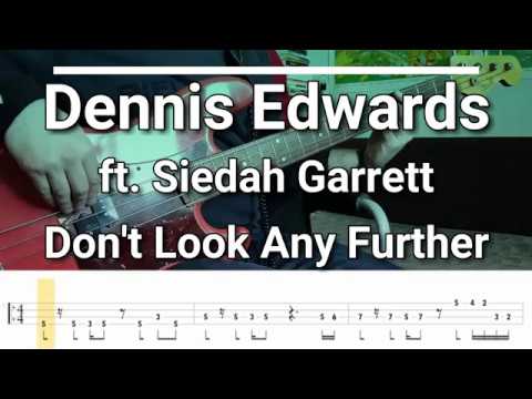 Dennis Edwards - Don't Look Any Further (Bass Cover) TABS
