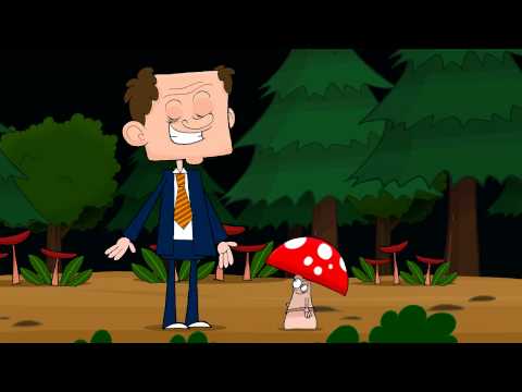 A bolond az erdőben sétál