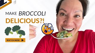 My favorite salad recipe makes broccoli taste good! Make a Bright Line Eating-inspired salad