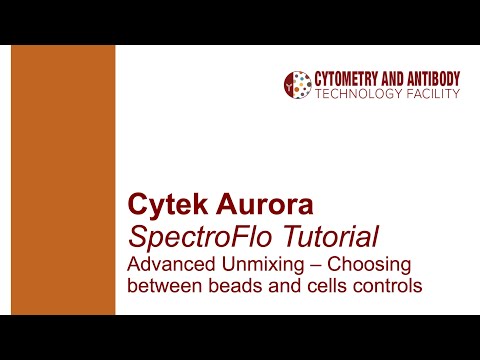 Advanced Unmixing in SpectroFlo (Cytek Aurora)