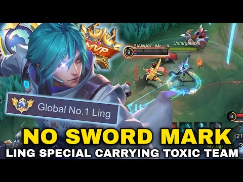 LING SPECIAL FASTHAND GAMEPLAY & SMOOTH COMBO CARRYING TOXIC TEAM | LING BEST BUILD & EMBLEM 2025