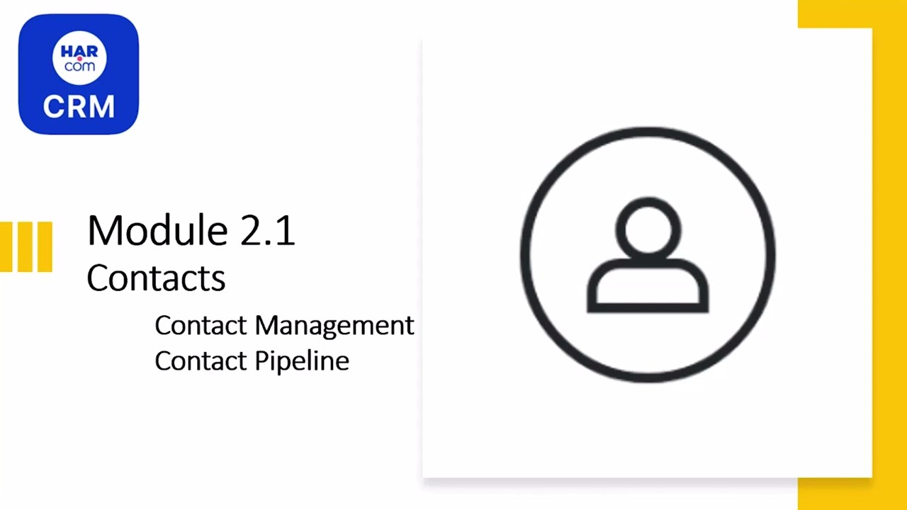 CRM Tutorial  - Contacts Management & Pipeline