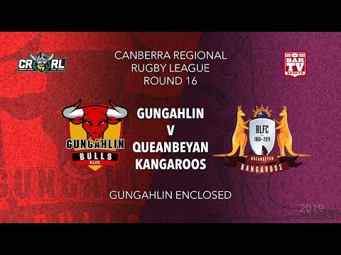 2019 Canberra Region Rugby League Round 16 - Gungahlin Bulls v Queanbeyan Kangaroos