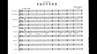 Steve Reich: Proverb (with score)