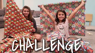 GIFT WRAPPING CHALLENGE FOR CHRISTMAS! VLOGMAS
