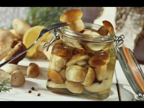 marynowane borowiki do przygotowania zimowego przepisu w opisach